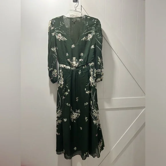 green emerald velvet dress MASCOMODA Womens Floral Maxi Dresses Boho Summer Casual V Neck 3/4 Puff  Sleeve Button Down Tie Waist Long Flowy Shirt Dress(Green Floral,Small) at  Amazon Women's Clothing store